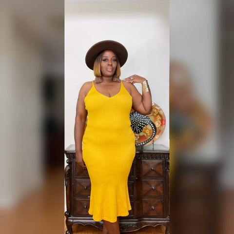 Nina Mustard Dress