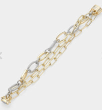 Load image into Gallery viewer, Paper Clip Chain Bracelet
