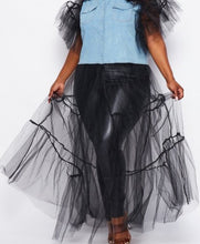 Load image into Gallery viewer, Tulle Denim Top
