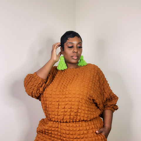 Two Piece Bubble Pant Set