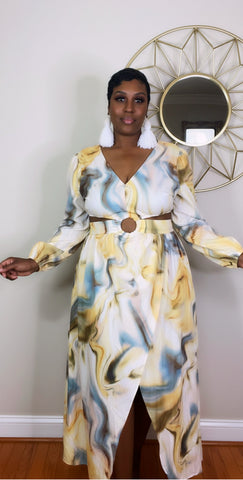 World of Swirl Maxi Dress