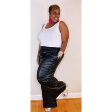 Load image into Gallery viewer, Black Faux Leather Pants
