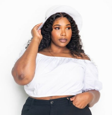 White Poplin Top