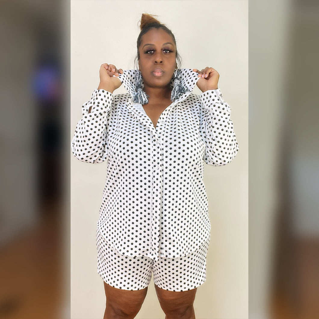 Polka Dot Blanch Set