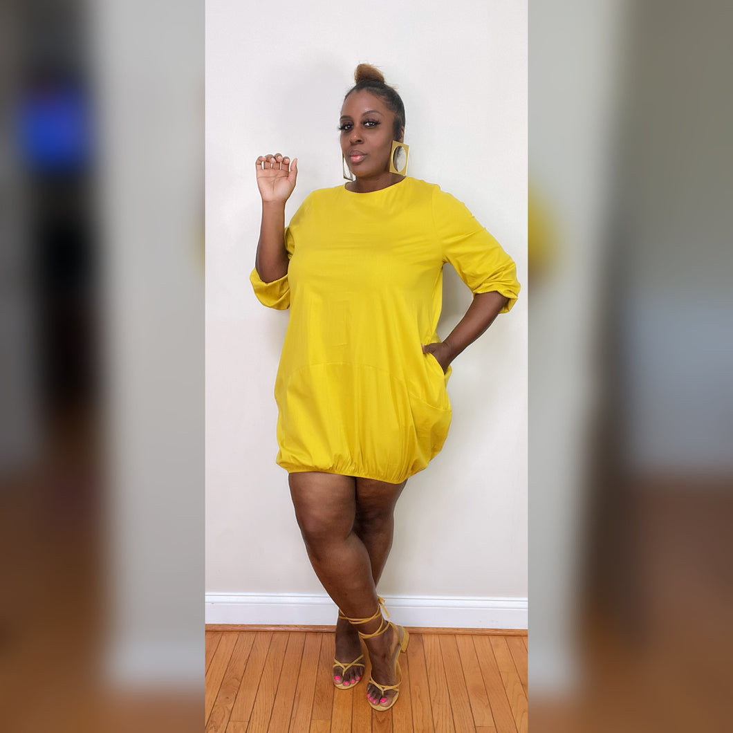 Mustard Bubble Dress