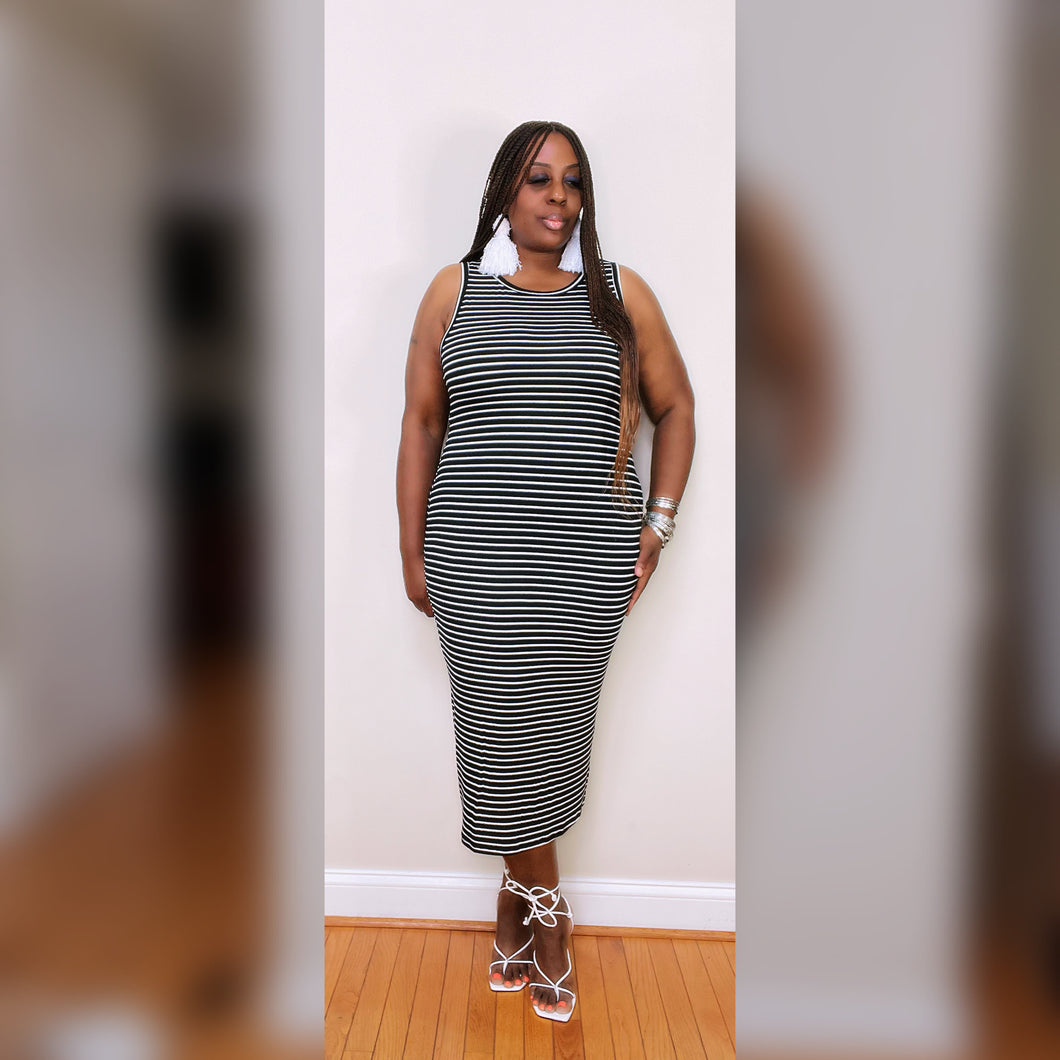 Stripe Stretch Dress