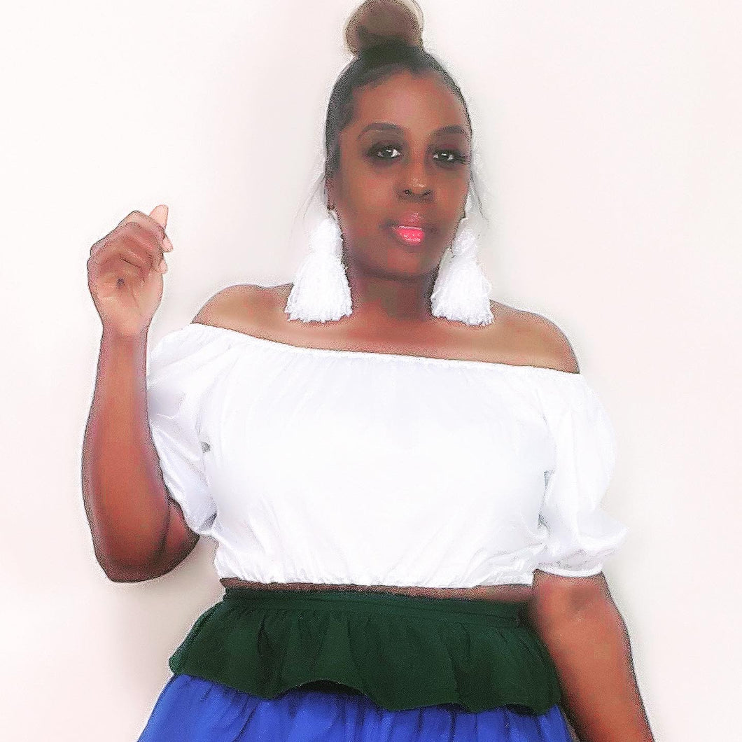 White Poplin Top