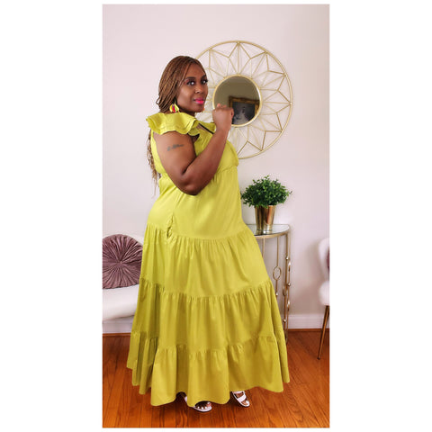Sage Tinsley Maxi dress
