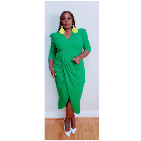 Tulip Green Apple Dress