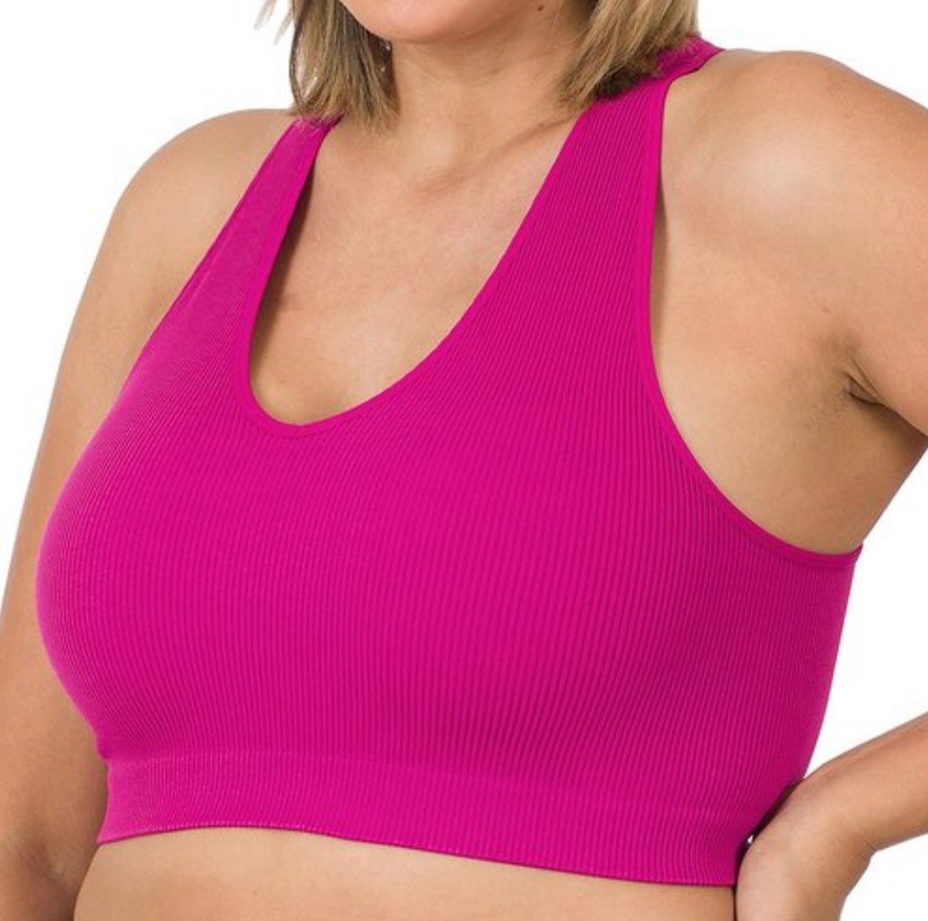 Magenta Cropped Top