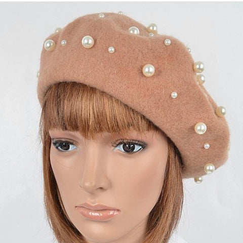 Camel Pearl Beret