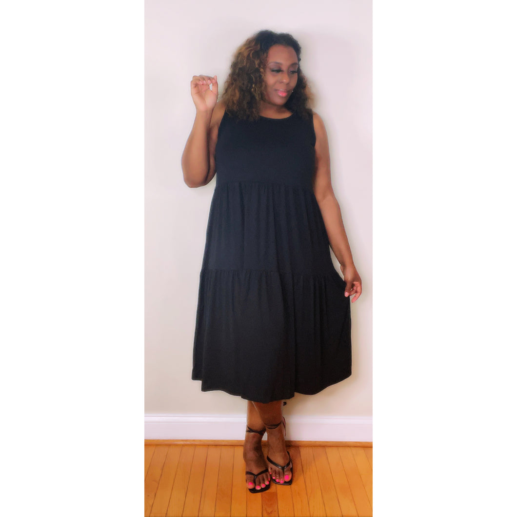 Black Tiered Dress