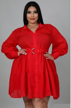 Load image into Gallery viewer, Red Lena Mini Dress

