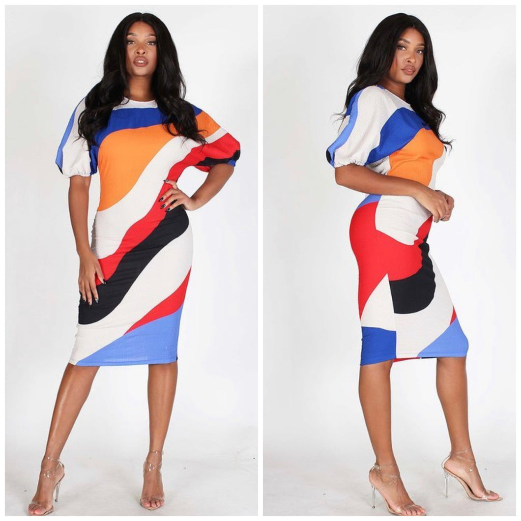 Kimbra Color Block Dress