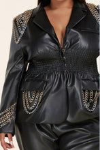 Load image into Gallery viewer, Chain Reaction Faux Leather Pant Set
