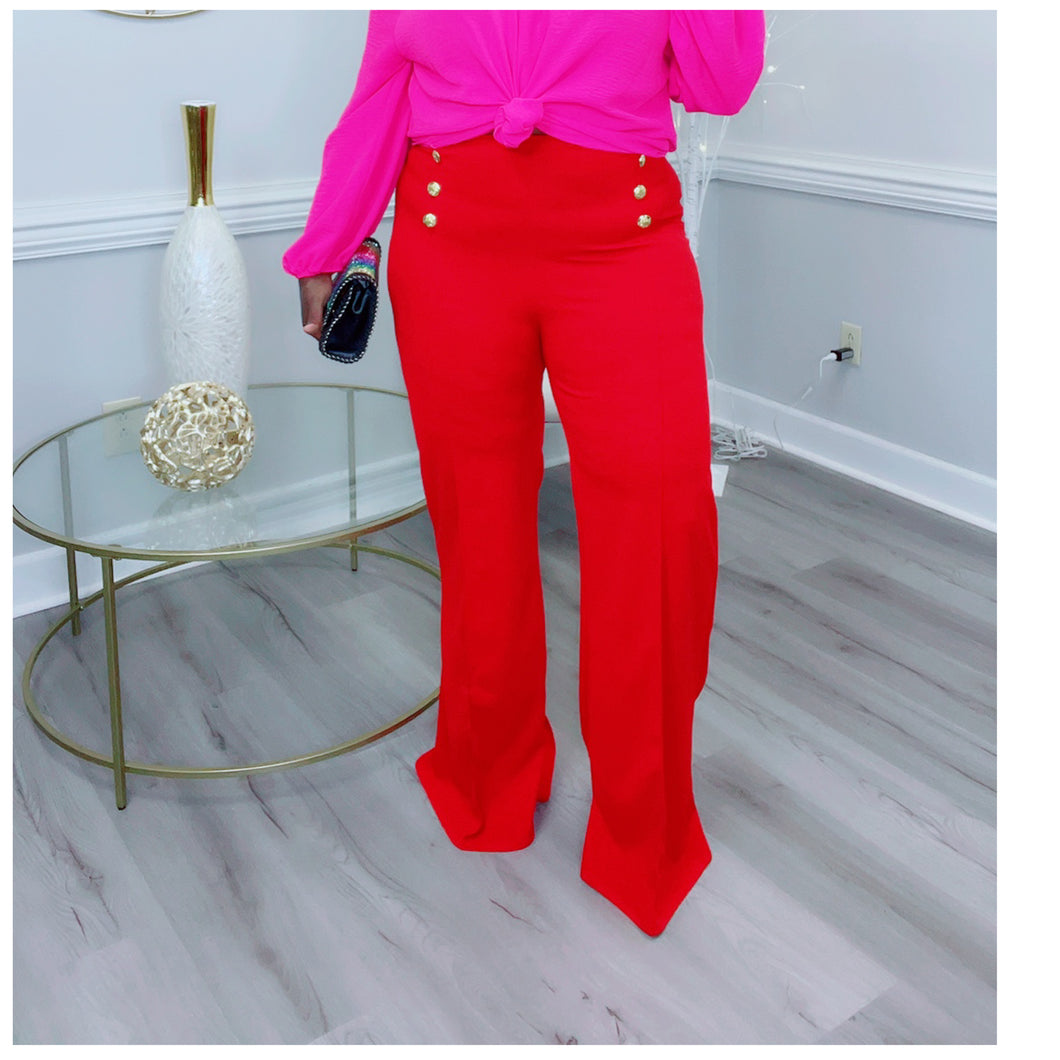 Red Sailor Pant